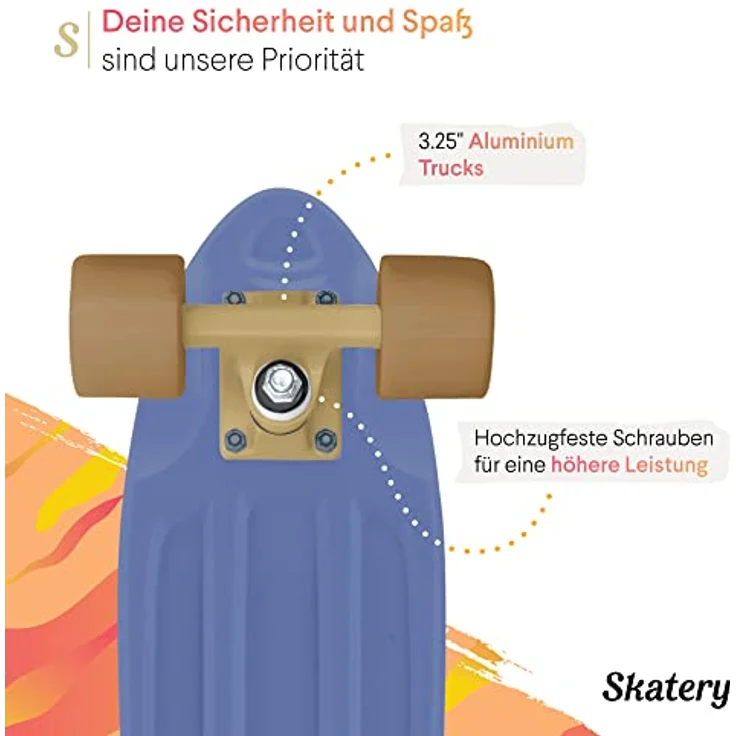Fun Pro Skateboard Kinder ab 8 Jahre,für Jungen, Mädchen, Jugendliche & Erwachsene Anfänger, LED-Räder Penny Board, Wechselradset All-in-One Skate T-Tool, Kinder Skateboard ab 3 4 5 6 7 10 Jahre 55 cm – Bild 5