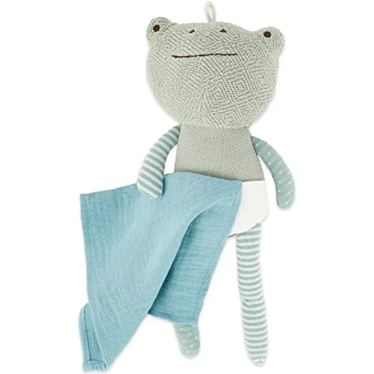 Bieco Frosch Kuscheltier mit Schmusetuch | 30 cm | Frosch Plüschtier | Baby Kuscheltier Mädchen & Junge | Kuscheltier Baby | Stuffed Animal | Frosch Stofftier Baby | Süße Baby Kuscheltiere