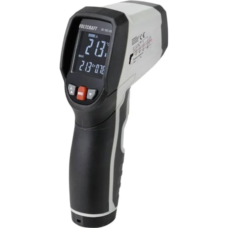 VOLTCRAFT IR 110-6C, Infrarot-Thermometer mit 0 °C bis 110 °C Messbereich und ±0.3 °C Genauigkeit – Bild 1