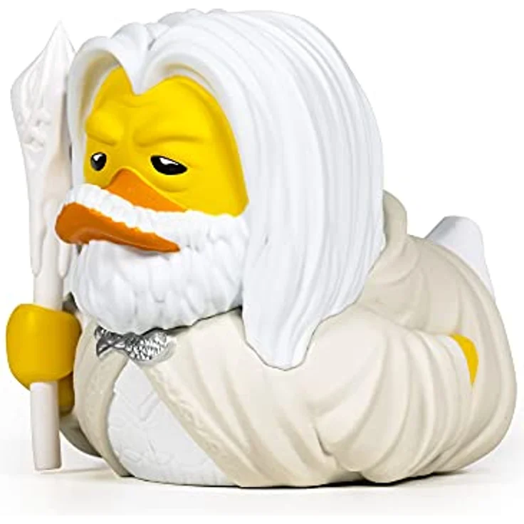 TUBBZ Box-Ausgabe Gandalf der Weiße Sammler-Vinyl-Gummiente Figur - Offizielles Der Herr der Ringe Merchandise - 9 cm groß, hochdetailliert & mit Display-Box – Bild 1
