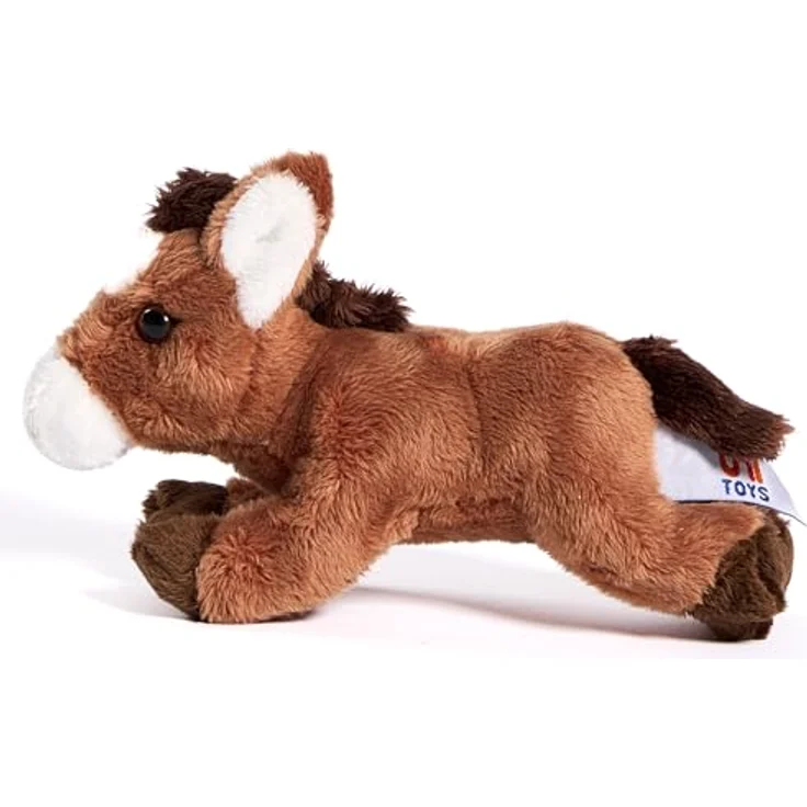 Uni-Toys Pferd Plushie, liegend, 18 cm Plüschtier aus hochwertiger Polyester-Faser – Bild 3