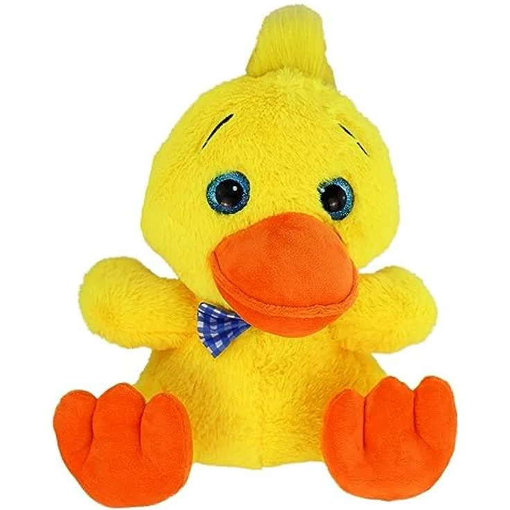 BEMIRO Stofftier Ente gelb Daffy - ca. 30 cm Enten Kuscheltier flauschig weich – Bild 1