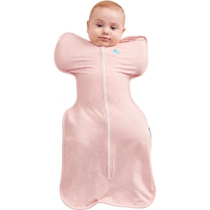 Love To Dream™ Swaddle UP™, Größe S (3,5–6 kg), Twinkle Powder Blue, 1,0 Tog für Frühling & Sommer, waschbare Baumwolle, Doppelreißverschluss – Bild 1
