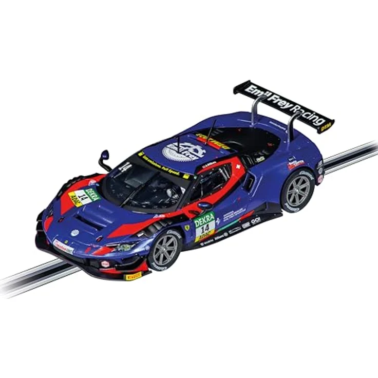 Carrera Digital 132 Ferrari 296 GT3 'Emil Frey Racing, No.14', DTM 202 - Detailverliebtes Sammlerstück mit realistischer Beleuchtung, offiziell lizenziert – Bild 2