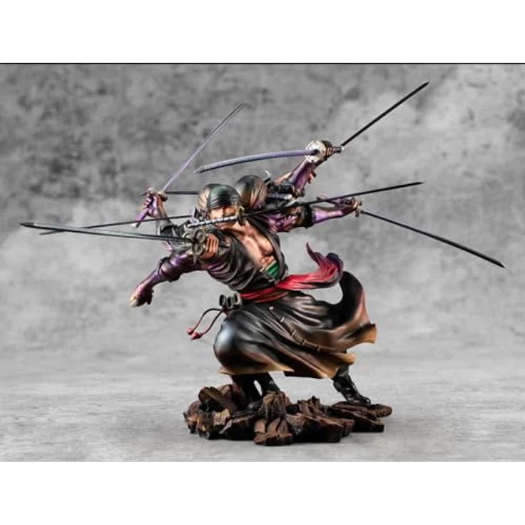 MegaHouse Zoro Vers. Dämonengeist Kyuutouryuu Asura Statuette, 17 cm, hochwertige Sammlung mit flexiblem Design und Zubehör – Bild 2