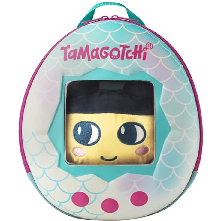 Bandai Tamagotchi-Rucksack und 3-in-1-Plüschtier, gelb, für Kinder ab 4 Jahren – Bild 1
