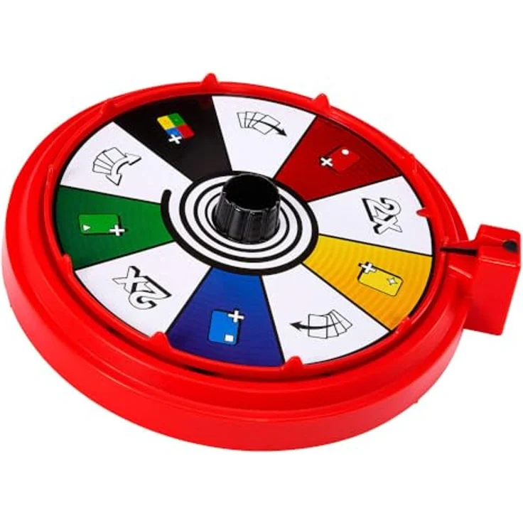 Mattel Games UNO Spin, Kartenspiel mit Drehscheibe, neue Herausforderungen und Regeln für Familienabende, ab 7 Jahren, JGR00 – Bild 4