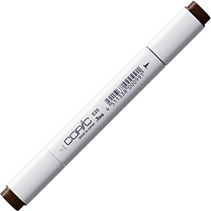 Copic Classic Marker Typ E - 29, Burnt Umber, professioneller Layoutmarker mit breiter und feiner Spitze, schnelltrocknend – Bild 1