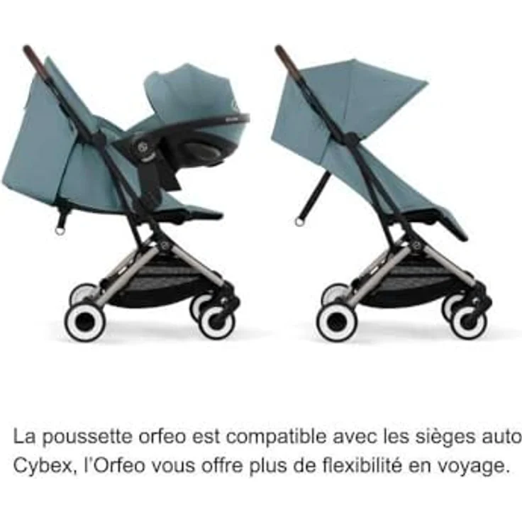Cybex Orfeo Reisebuggy, ultrakompakter Buggy für Kinder ab Geburt bis 4 Jahren, Kollektion 2025, Stormy Blue / Taupe – Bild 2