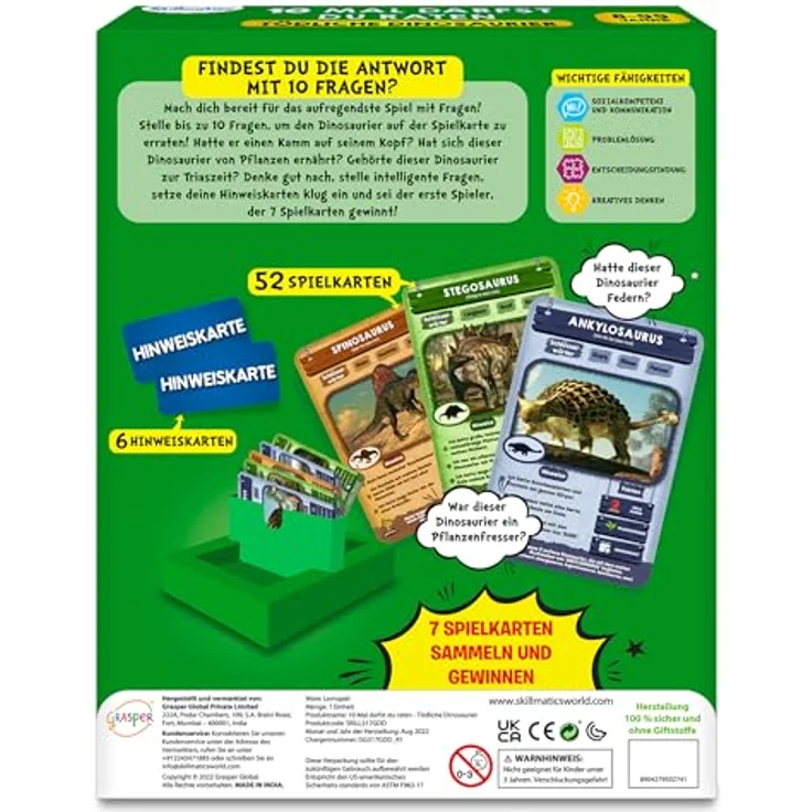 Skillmatics Kartenspiel: 10 Mal darfst du raten Tödliche Dinos | Geschenke für Kinder ab 8 Jahren | EIN schnelles Spiel mit klugen Fragen | Großer Spaß für unterwegs und Spieleabende mit der Familie – Bild 9