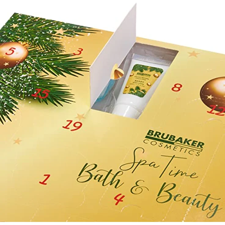 BRUBAKER Adventskalender XXL Beauty Adventskalender 2024 - Gold - 24 x Körperpflege & Spa (24-tlg) - Wellness Weihnachtskalender für Frauen und Mädchen – Bild 6