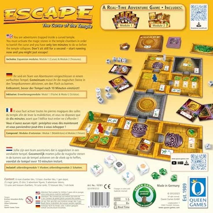 Huch Escape, kooperatives Echtzeit-Brettspiel zur Fluchbannung im verfluchten Tempel – Bild 3