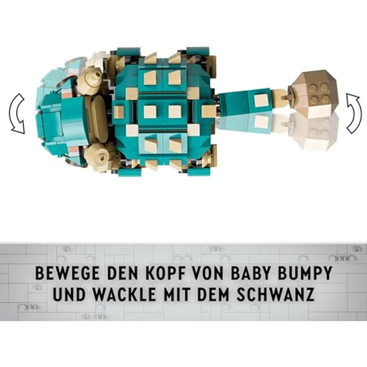 LEGO Jurassic World Baby Bumpy: Ankylosaurus, baubarer Spielzeug-Dinosaurier für Fans von Jurassic World: Neue Abenteuer, Geschenk für Jungen und Mädchen ab 7 Jahren 76962 – Bild 3