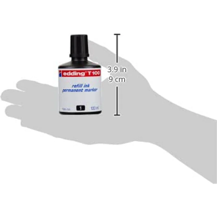 edding T 100 Nachfülltinte Permanentmarker - schwarz - 100ml - mit Tropfendosiersystem, zum schnellen Nachfüllen fast aller edding Permanentmarker – Bild 4