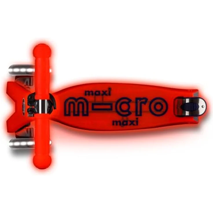 Micro Mobility Systems D GmbH maxi micro deluxe glow LED Kinderroller | Scooter | LED-Leuchten in den Rädern | Farbe: aura red – Bild 9