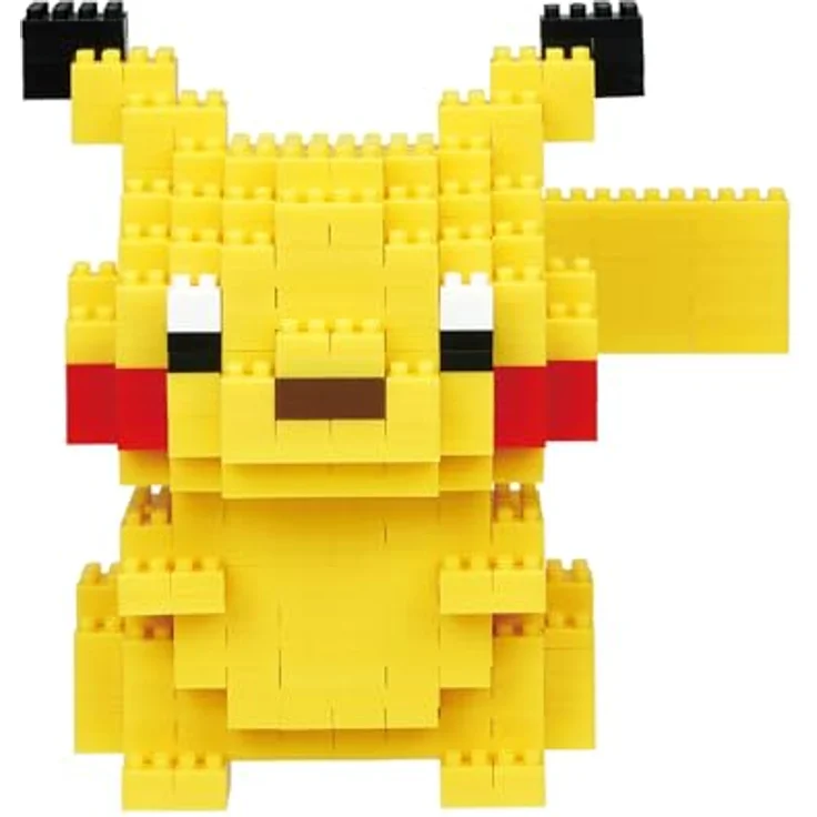Bandai Nanoblock Pokémon Figur Pikachu Deluxe, Konstruktionsspielzeug mit 560 Bausteinen für Kinder ab 12 Jahren, Schwierigkeitsgrad 3 – Bild 2