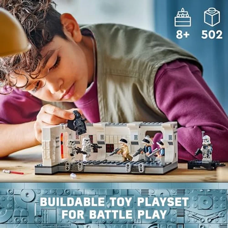 LEGO Star Wars Tantive IV, Klemmbausteine Set mit 7 Minifiguren - Darth Vader, Stormtroopers und mehr, Eintrittstür mit Funktion, 25-jähriges Clone Trooper Fives Jubiläum - Farbe: Mehrfarbig – Bild 2