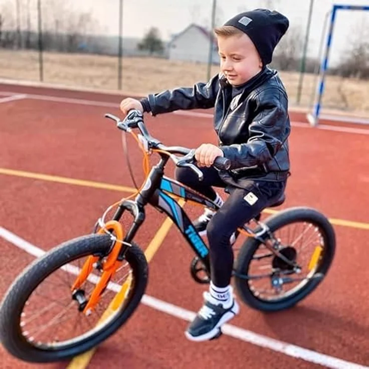 Sun Baby Jungenfahrrad 20 Zoll Kinderfahrrad Tiger Bike Jungen, 6 Gang Shimano, verstellbar (Schwarz Türkis Grau Orange) – Bild 3