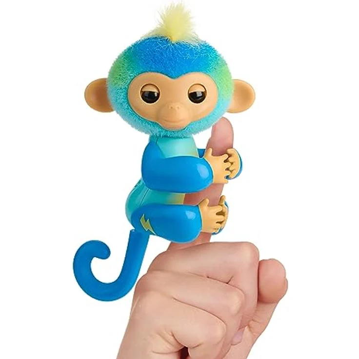 Fingerlings Monkey Blue Leo - Interaktives Äffchen mit Ton-, Bewegungs- und Berührungsreaktionen – Bild 1