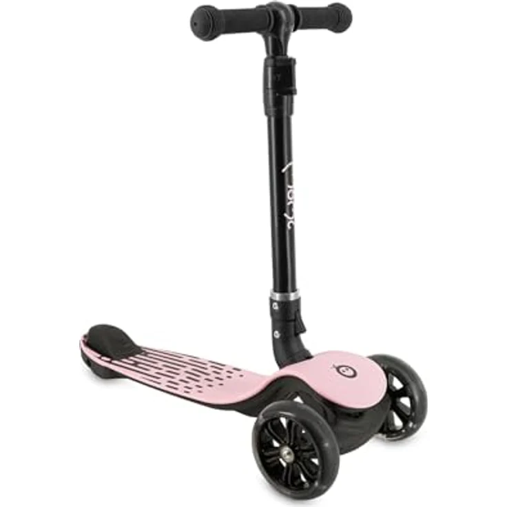 MoMi SAN 2-in-1 3-Rad-Kinderroller, höhenverstellbarer Lenker 60/66/72 cm, klappbar, LED-Räder, ABEC-7, Trittbremse, 2,7 kg – Bild 1