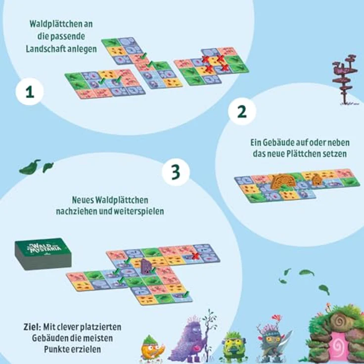 moses. Der Wald von Mystaria, stimmungsvolles Fantasy Legespiel & Taktik-Brettspiel für 2-4 Spieler, Familienspiel für Erwachsene & Kinder ab 8 Jahren, Yellow – Bild 2
