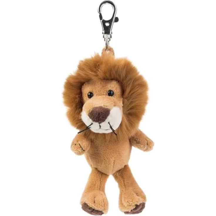 Schaffer Plüsch-Anhänger Löwe „Kumba“, Schlüsselanhänger mit Karabiner, 12 cm, weich & hochwertig, braun, Geschenkidee für Kinder & Erwachsene – Bild 2