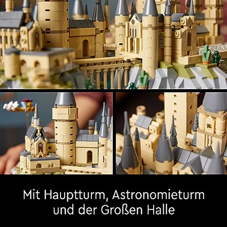 LEGO 76419 Harry Potter Schloss Hogwarts mit Schlossgelände Set, einschließlich berühmter Orte wie Astronomieturm, Große Halle, Kammer des Schreckens, etc., Modellbausatz für Fans und Erwachsene – Bild 5