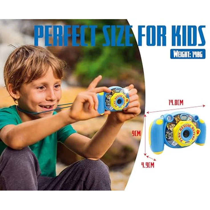 Lexibook Paw Patrol Kinderfotoapparat, 2 Zoll LCD Bildschirm, 32 GB Speicher, 15 kreative Rahmen, integrierte Spiele – Bild 4