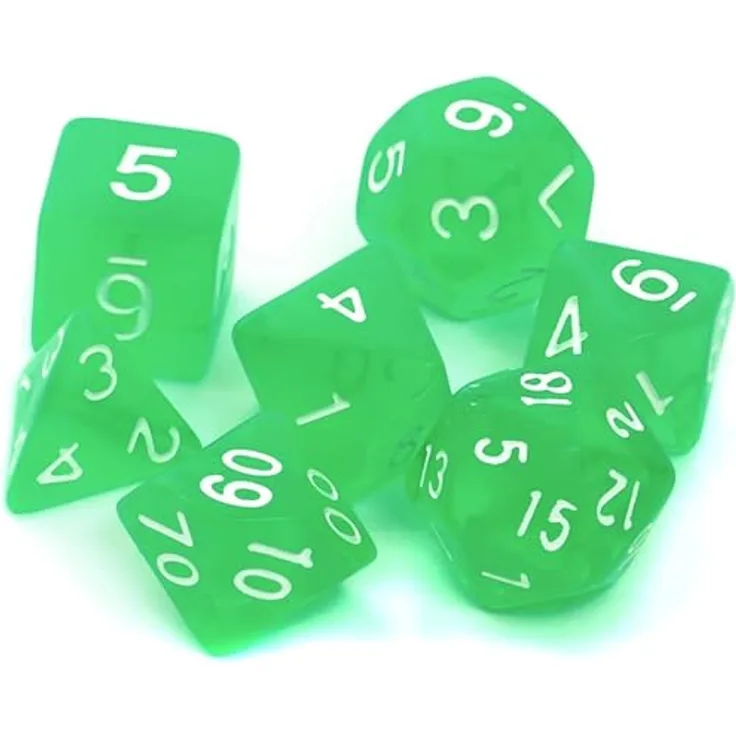 Knochen Set REBEL RPG - Kristall - Hellgrün