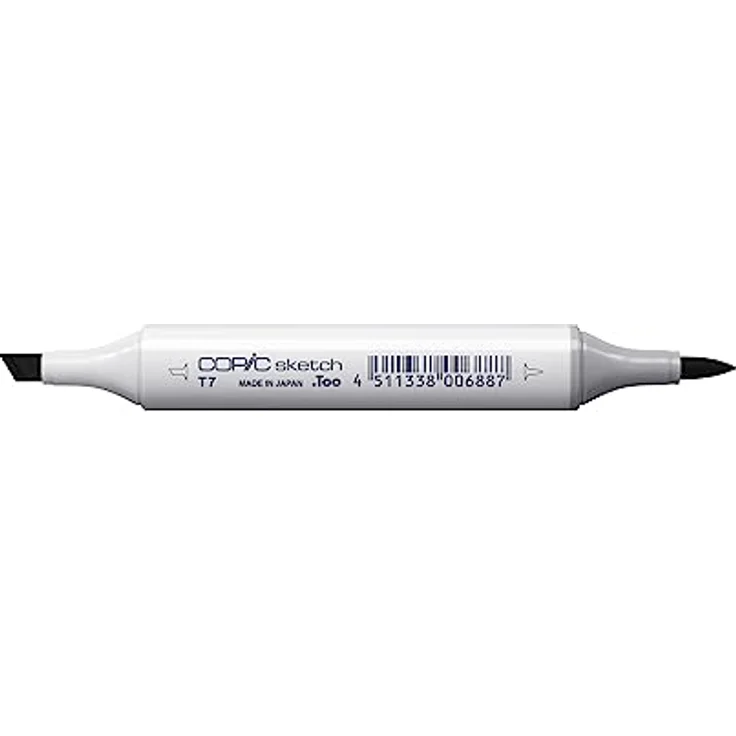 Copic COPIC Sketch Marker Typ T - 7, toner gray No. 7, professioneller Pinselmarker mit Super-Brush-Spitze und Medium-Broad-Spitze – Bild 2