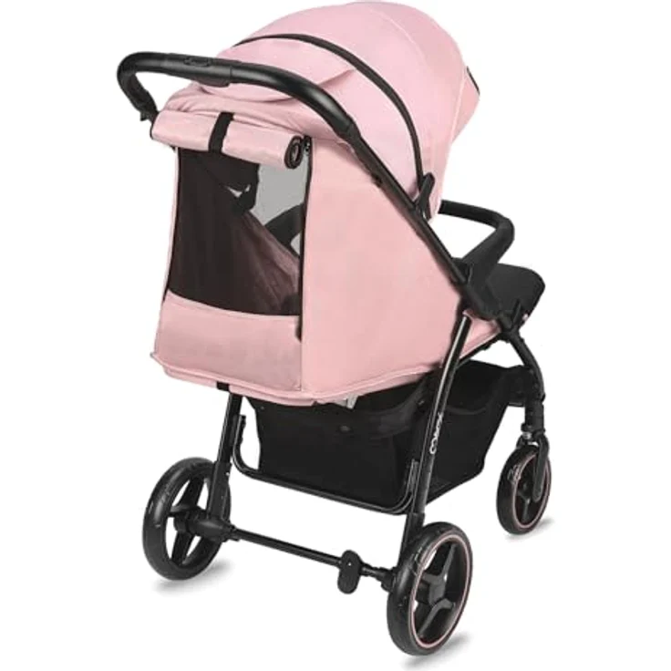 MoMi Kinder-Buggy Miya, Einhand-Faltsystem, große EVA-Räder, XXL-Verdeck, inkl. Zubehör bis 22 kg – Bild 14