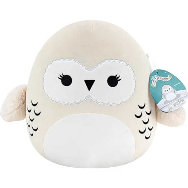 Squishmallows SQWB00099 - Harry Potter Hedwig 25 cm, offizielles Jazwares Plüsch, superweiches Kuscheltier
