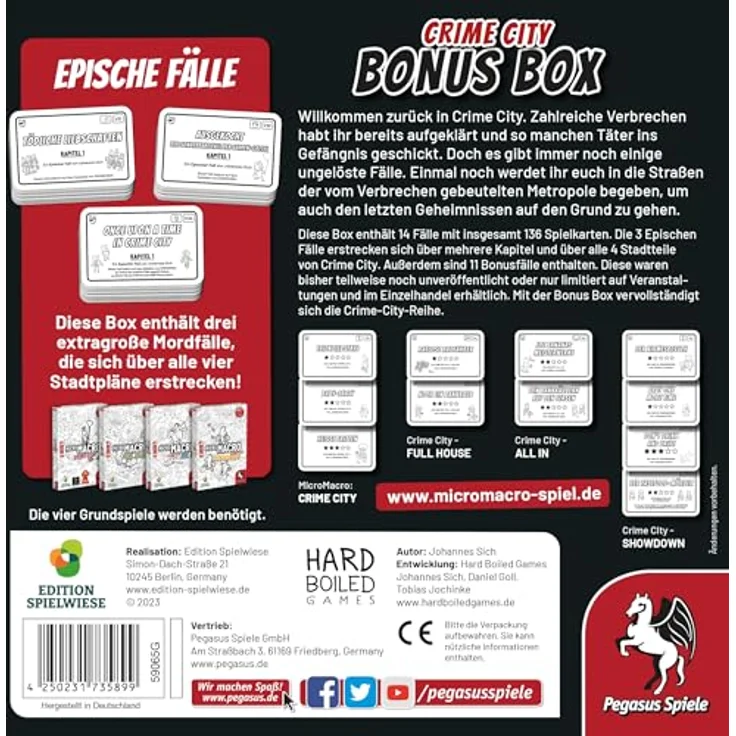 Pegasus Spiele 59065G MicroMacro: Crime City-Bonus Box (Edition Spielwiese) – Bild 3