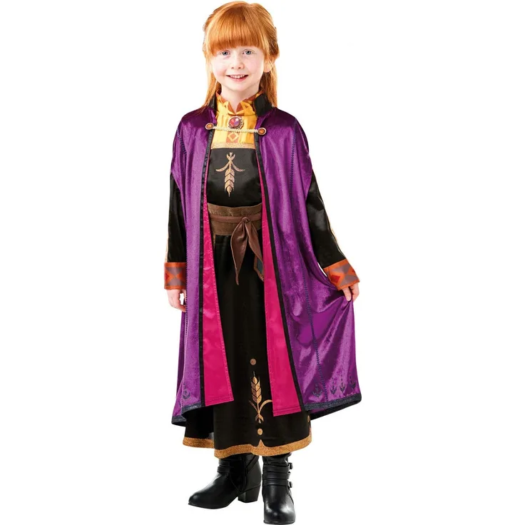 Disney Rubie's Official Frozen 2 Anna Deluxe Kleid, Kostüm für Kinder, Größe 9 - 10 Jahre