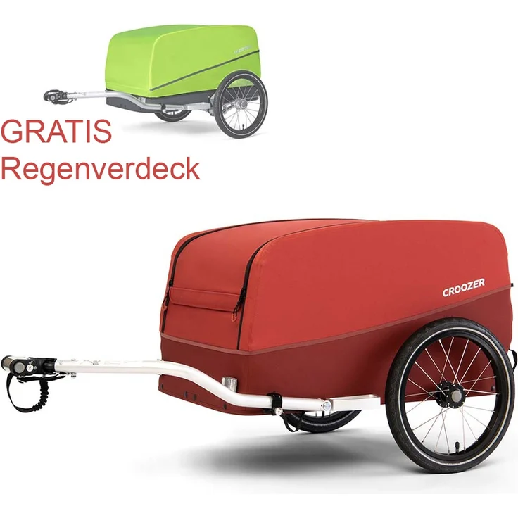 CROOZER Cargo Pakko | Lava Red | 2022 | Lastenanhänger – Bild 2