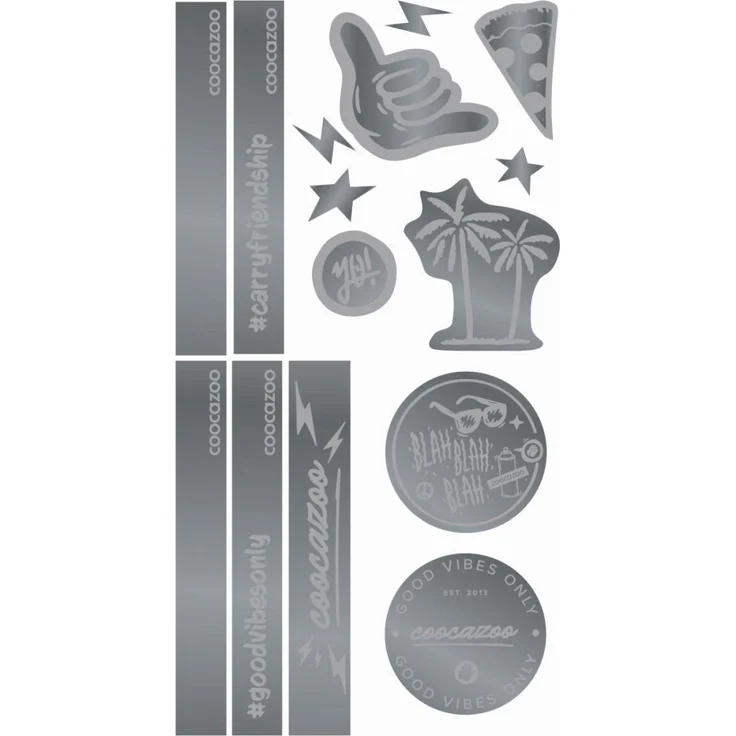 coocazoo Reflektierendes Sticker-Set "Silver" – Bild 1