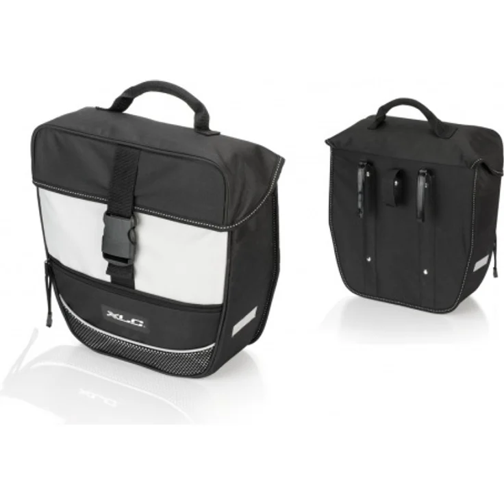 XLC Einzelpacktasche Traveller BA-S67 schwarz/anthrazit, 34x30x13cm, ca. 13 ltr