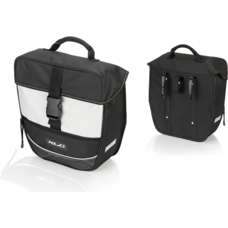 XLC Einzelpacktasche Traveller BA-S67 schwarz/anthrazit, 34x30x13cm, ca. 13 ltr