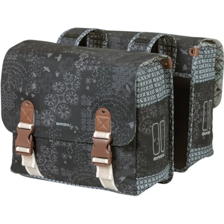 Basil Doppelpacktasche Boheme charcoal Größe 37x15x37 cm 35 ltr.