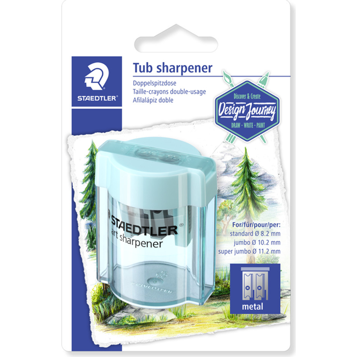 Staedtler Double-hole tub sharp metal blister