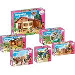 PLAYMOBIL Heidi Set 6-tlg. 70253 Heidi und Großvater auf dem Almhütte + 70254 Am Kristallsee mit Heidi, Peter + Clara + 70255 Peters Ziegenstall + 70256 Schulunterricht im Dörfli + 70257 Dorfladen der Familie Keller + 70258 Clara mit Vater und Fräulei...