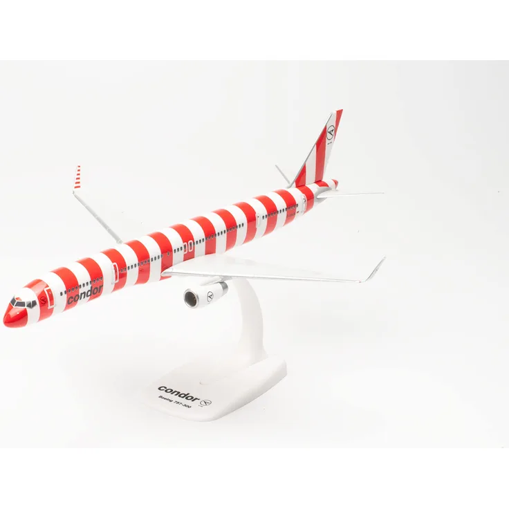herpa Modellflugzeug Condor Boeing 757-300 “Passion” Maßstab 1:200, Snap-Fit, Modellbau Flugzeug, Flugzeugmodell für Sammler und Bastler, Miniatur Deko, Steckmodell mit Standfuß aus Kunststoff