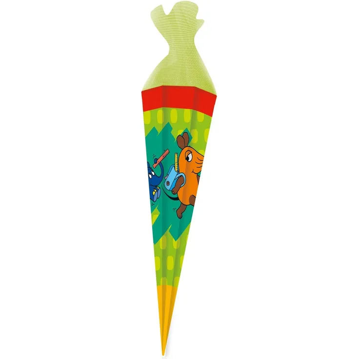 Schultüte ''Die Maus'' 85 cm mit Tüll