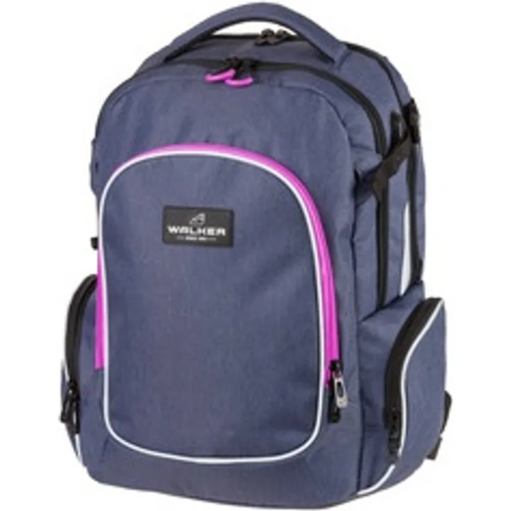 Walker Schulrucksack Campus EVO Blue Ivy Pink