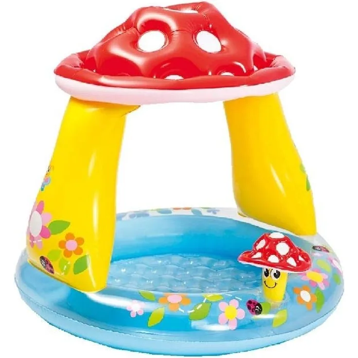 Intex Ware 57114NP Baby Pool Pilz, Durchmesser 102 x 89 cm, bunt