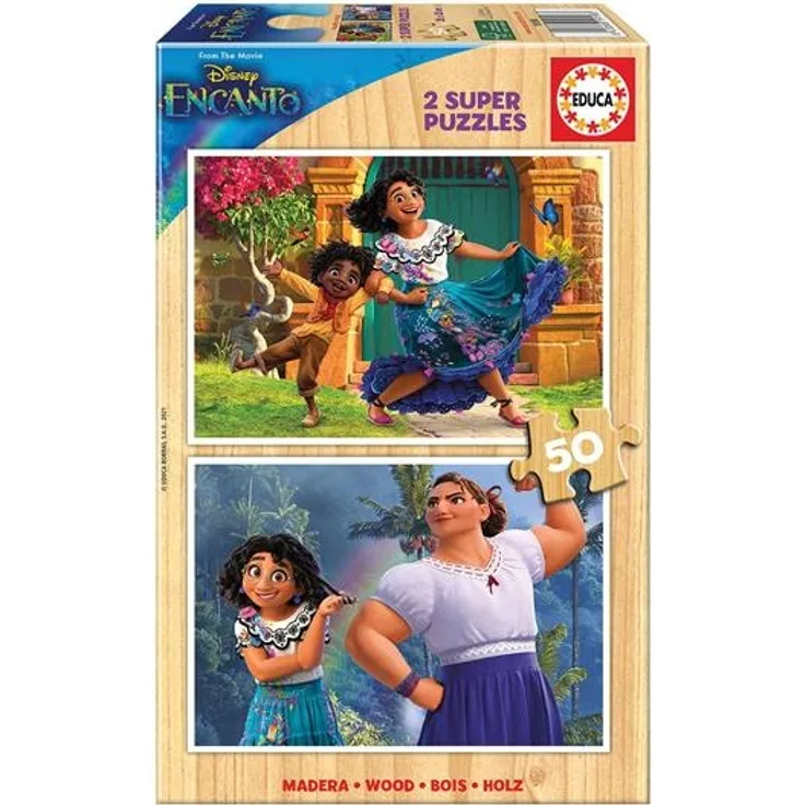 Disney Encanto 2x50 Teile Holzpuzzle