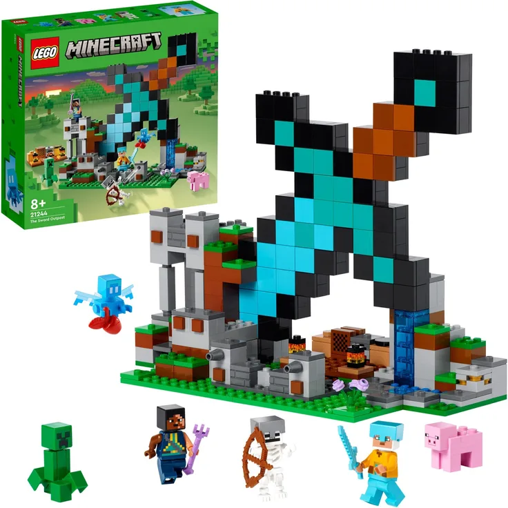 LEGO Minecraft 21244 'Der Schwert-Außenposten', 427 Teile, ab 8 Jahren