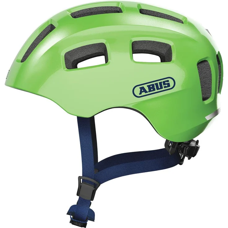 Abus 'Youn-I 2.0' Kinderfahrradhelm sparkling green, Kopfumfang 52-57 cm, mit integriertem LED-Rücklicht – Bild 1