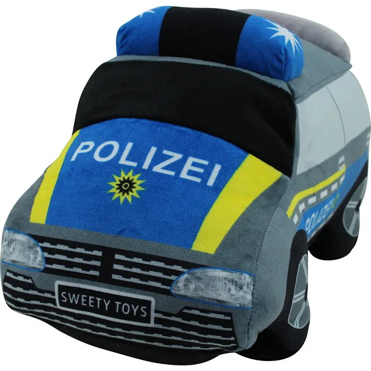 Sweety Toys 13784 Polizei Plüsch Auto Plüschtier Kuscheltier Police