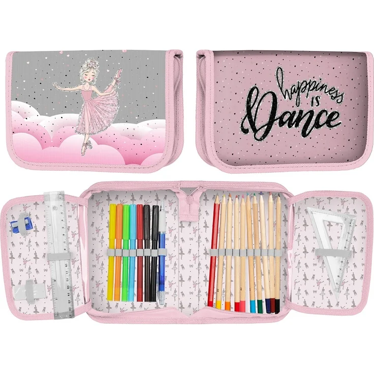 Mädchen Schulranzen 1. Klasse BALLERINA Schultasche 6-teiliges Set mit Federmappe gefüllt – Bild 5